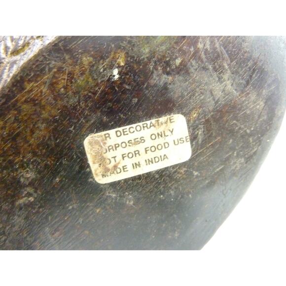 Vintage Metal Swan Planter Statue - Picture 7 of 7